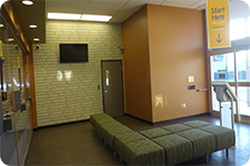 Interior of authorized bill payment location